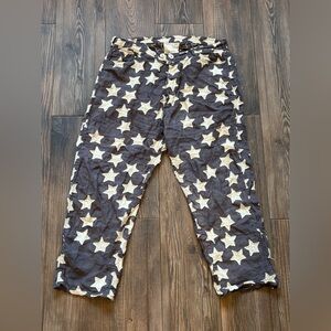 Magnolia Pearl Linen Miner Pant rare European wide leg relaxed fit